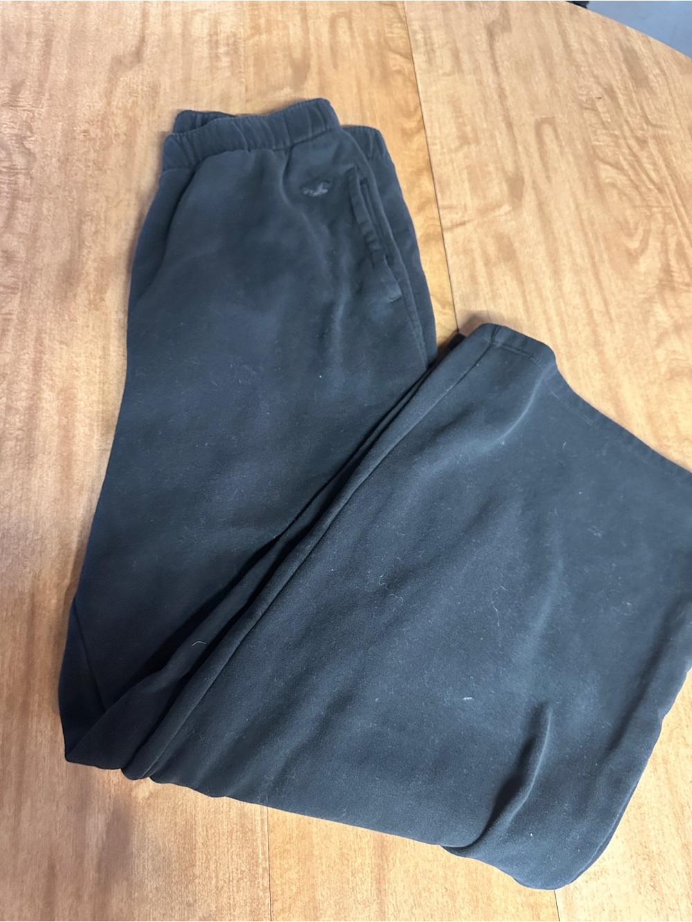 Hollister Black Fleece Jogger Pants